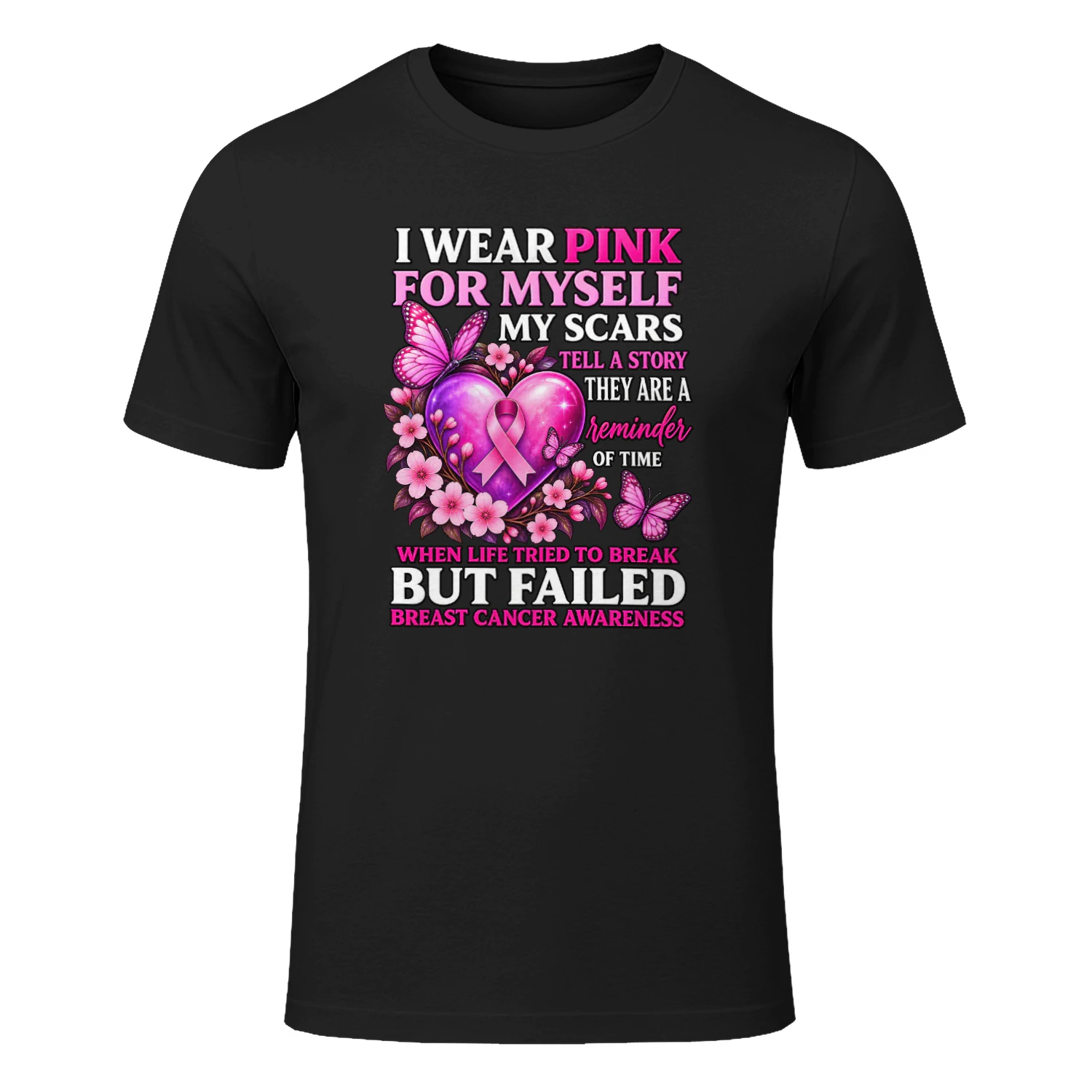 I Wear Pink for Myself My Scars Breast Cancer Awareness