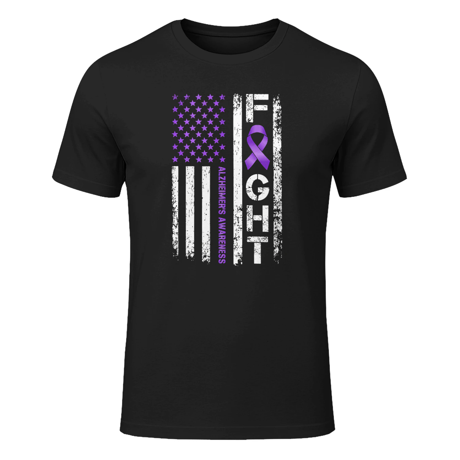 Alzheimer's Awareness Alzheimer Flag USA
