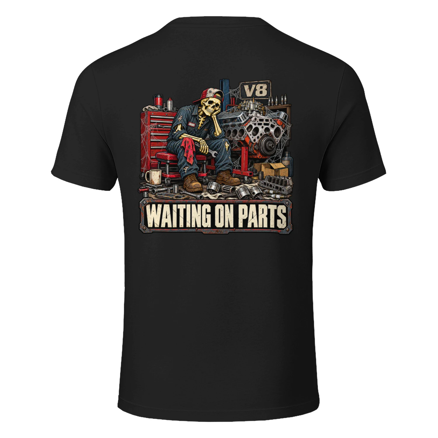 Waiting on parts auto mechanic v8