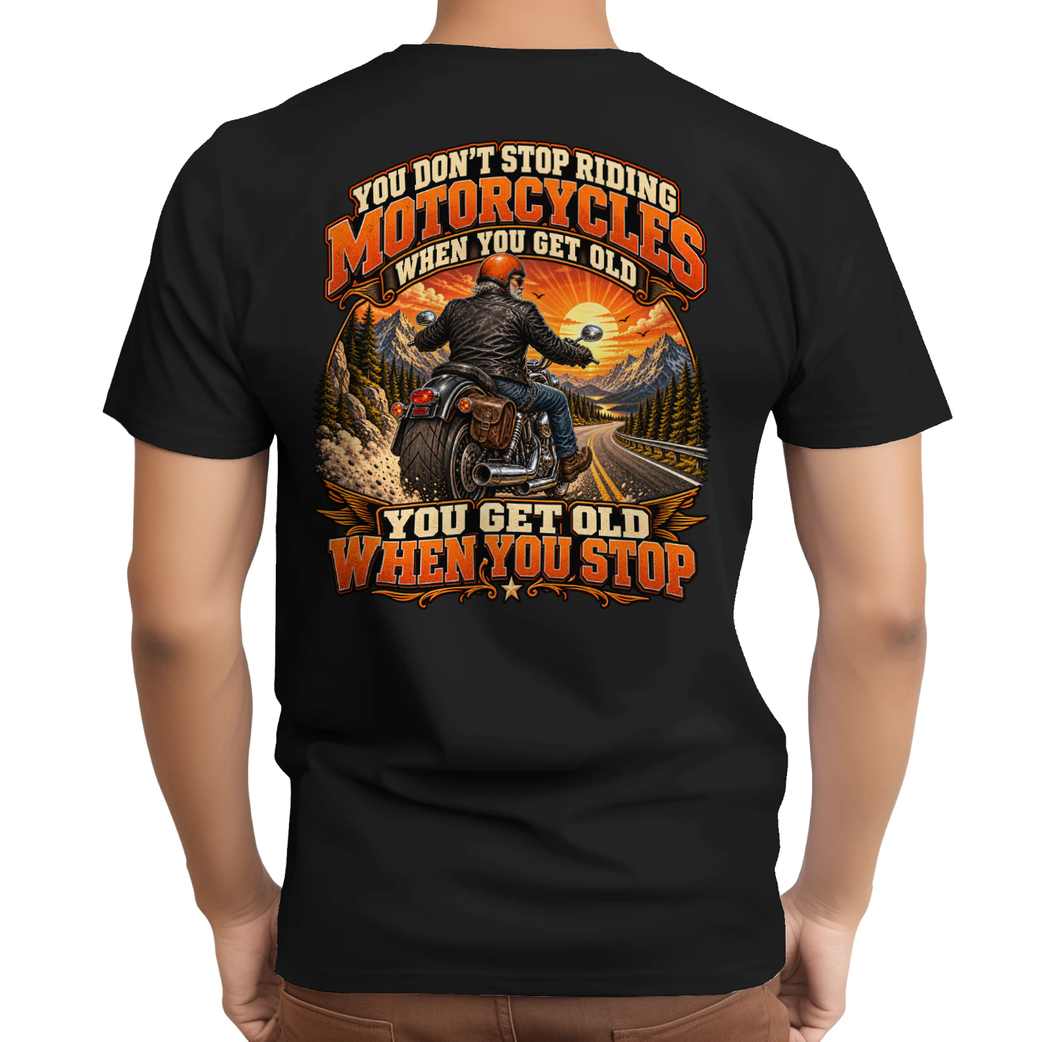 You don't stop riding motorcycles when you get old
