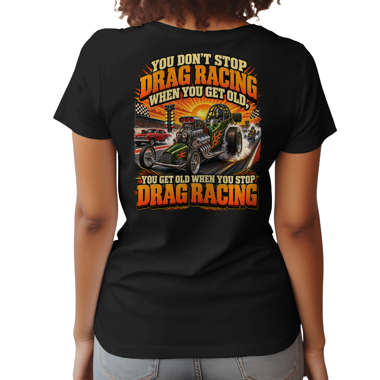 You don't stop drag racing because you get old