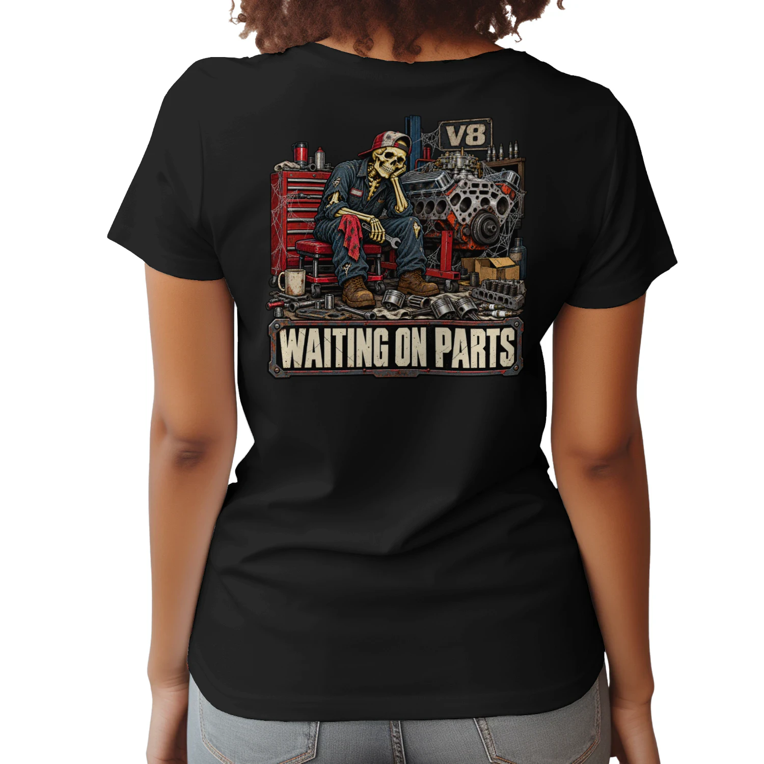 Waiting on parts auto mechanic v8