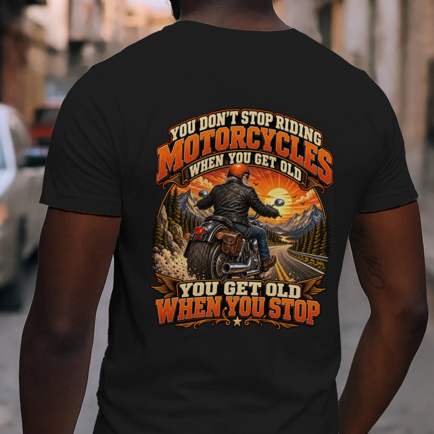 You don't stop riding motorcycles when you get old
