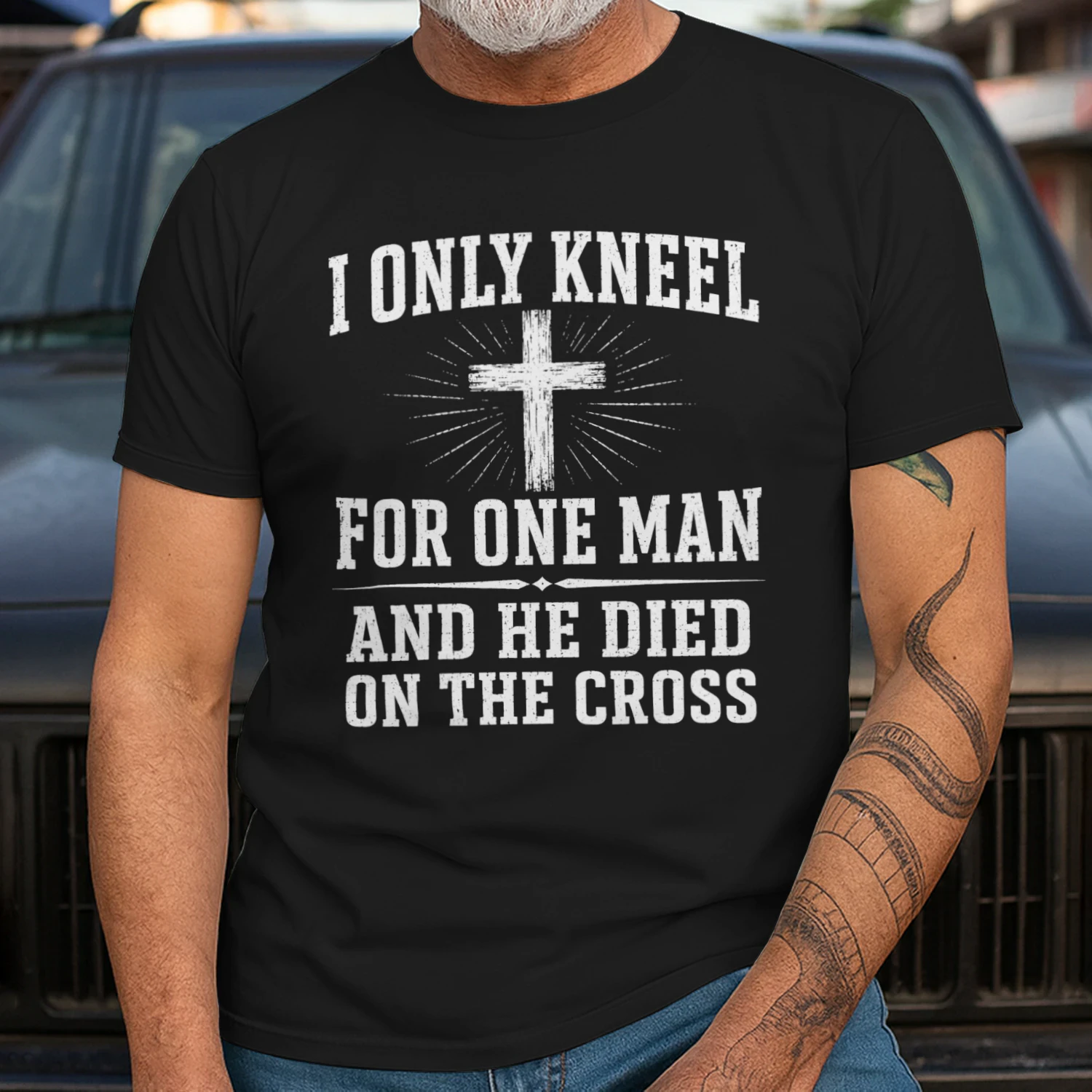 I only kneel for one man
