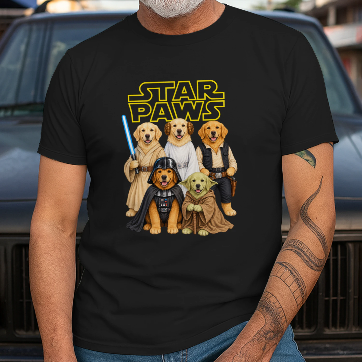 Golden Retriever Star Paw 20