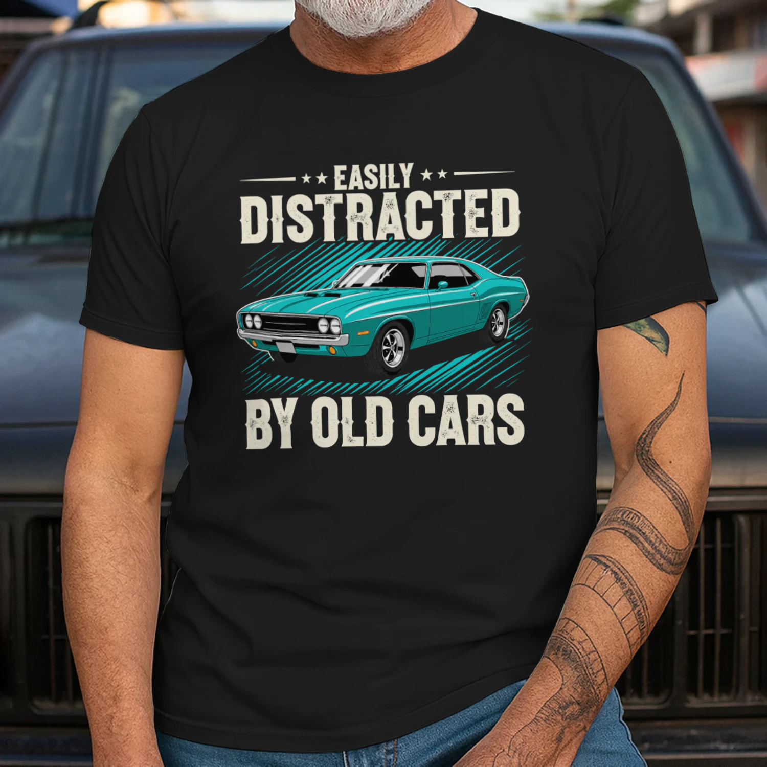 Retro Easily Distracted By Old Cars Classic Car Vintage Hotrod