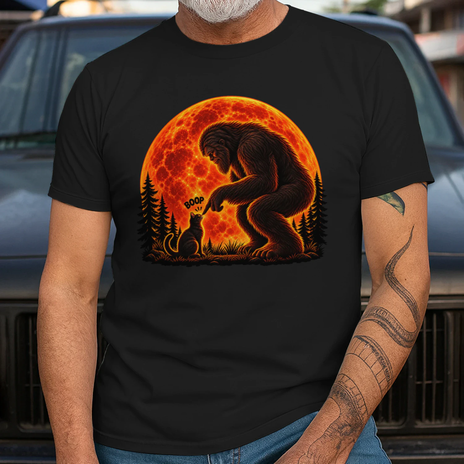 boop bigfoot and cat