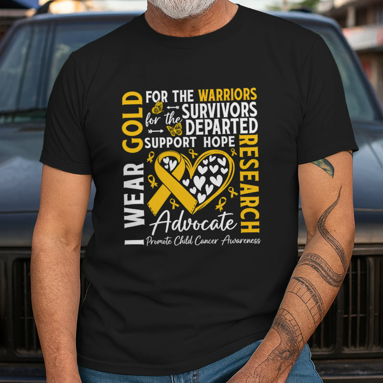I Wear Gold For Warrior Survivors Childhood Cancer Awareness
