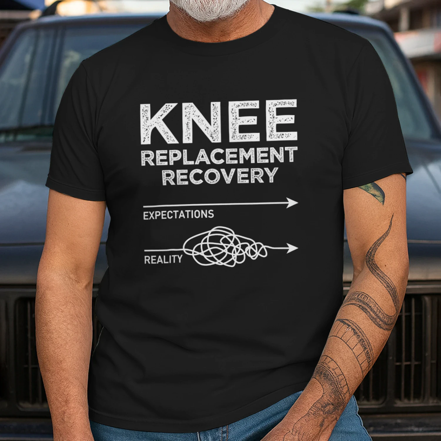 Knee Replacement Recovery Expectations Reality Funny Saying