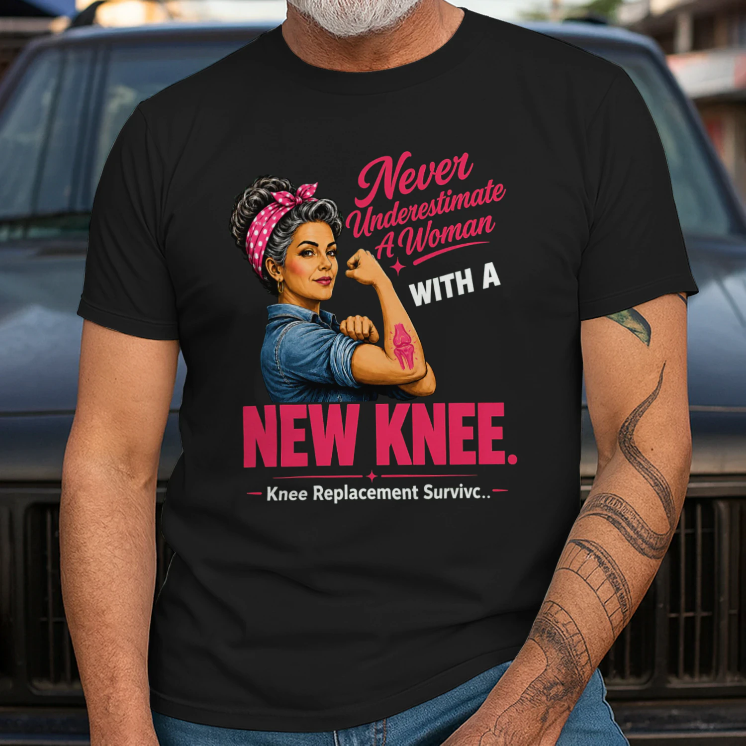 Never Underestimate A Woman With A New Knee