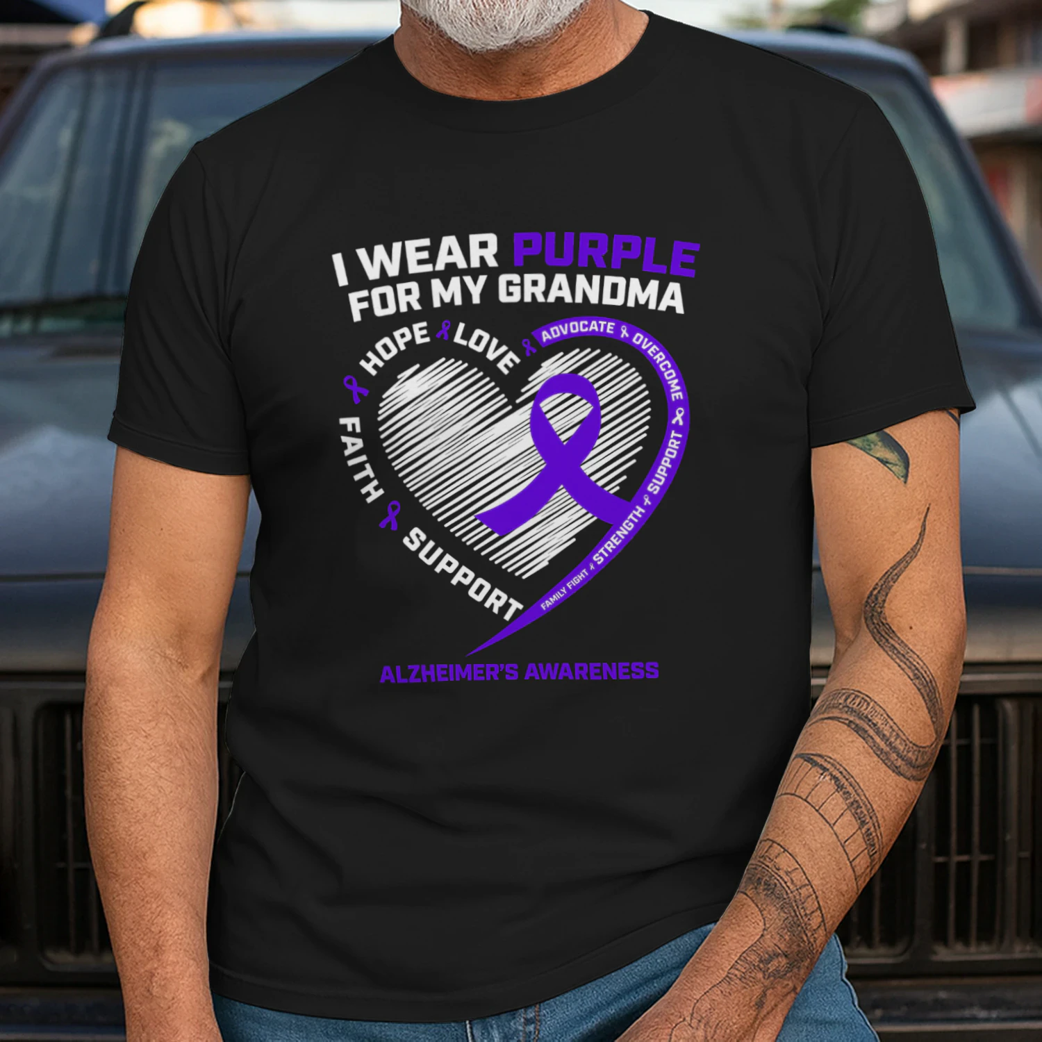 Purple Alzheimers Awareness Products grandma Gifts