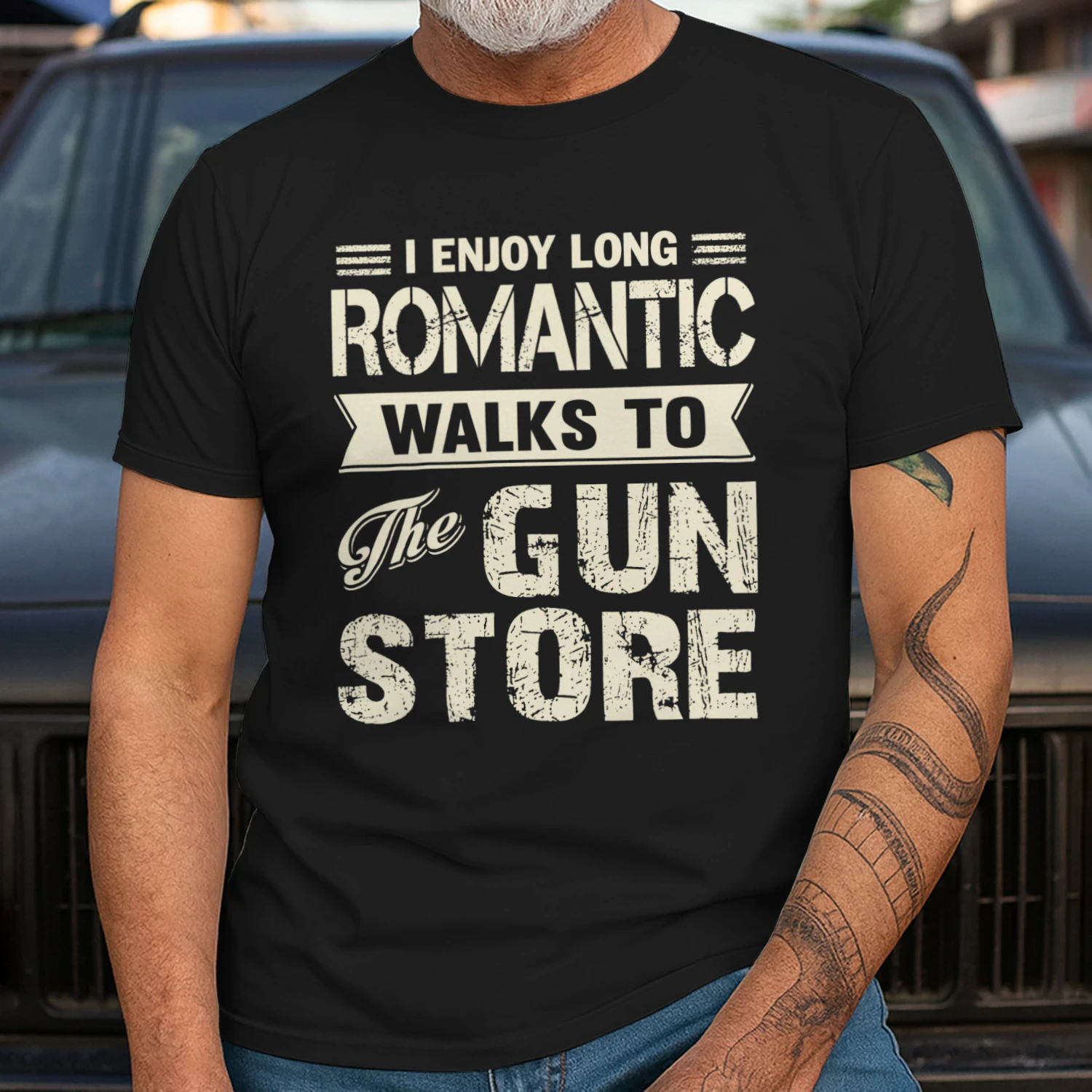 I Enjoy Long Romantic Walks To The Gun Store