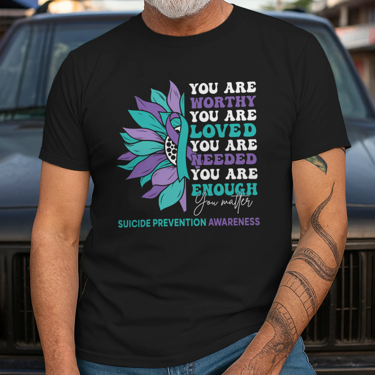 Sunflower Motivational Support Suicide Prevention Awareness Suicide Prevention