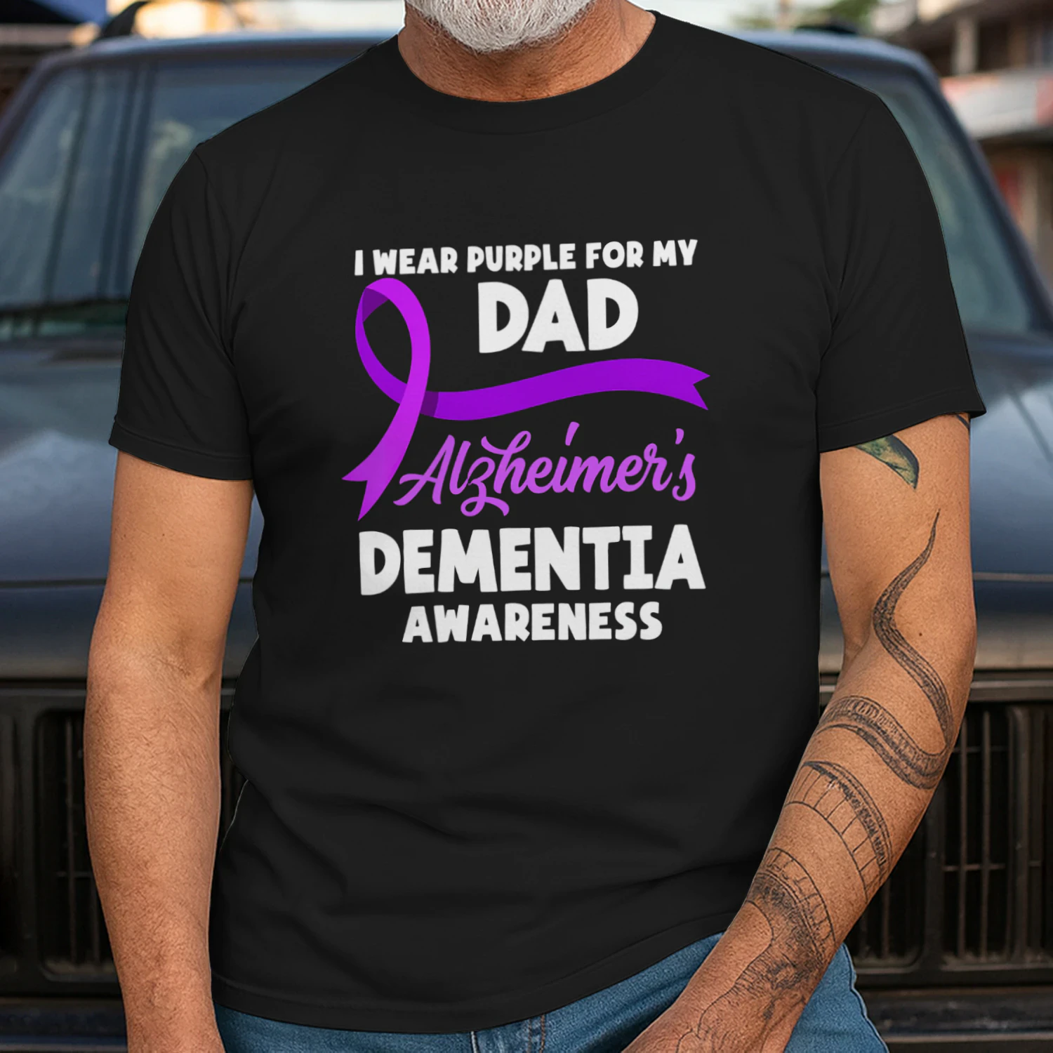 I Wear Purple For My Dad Alzheimer s Dementia Awareness