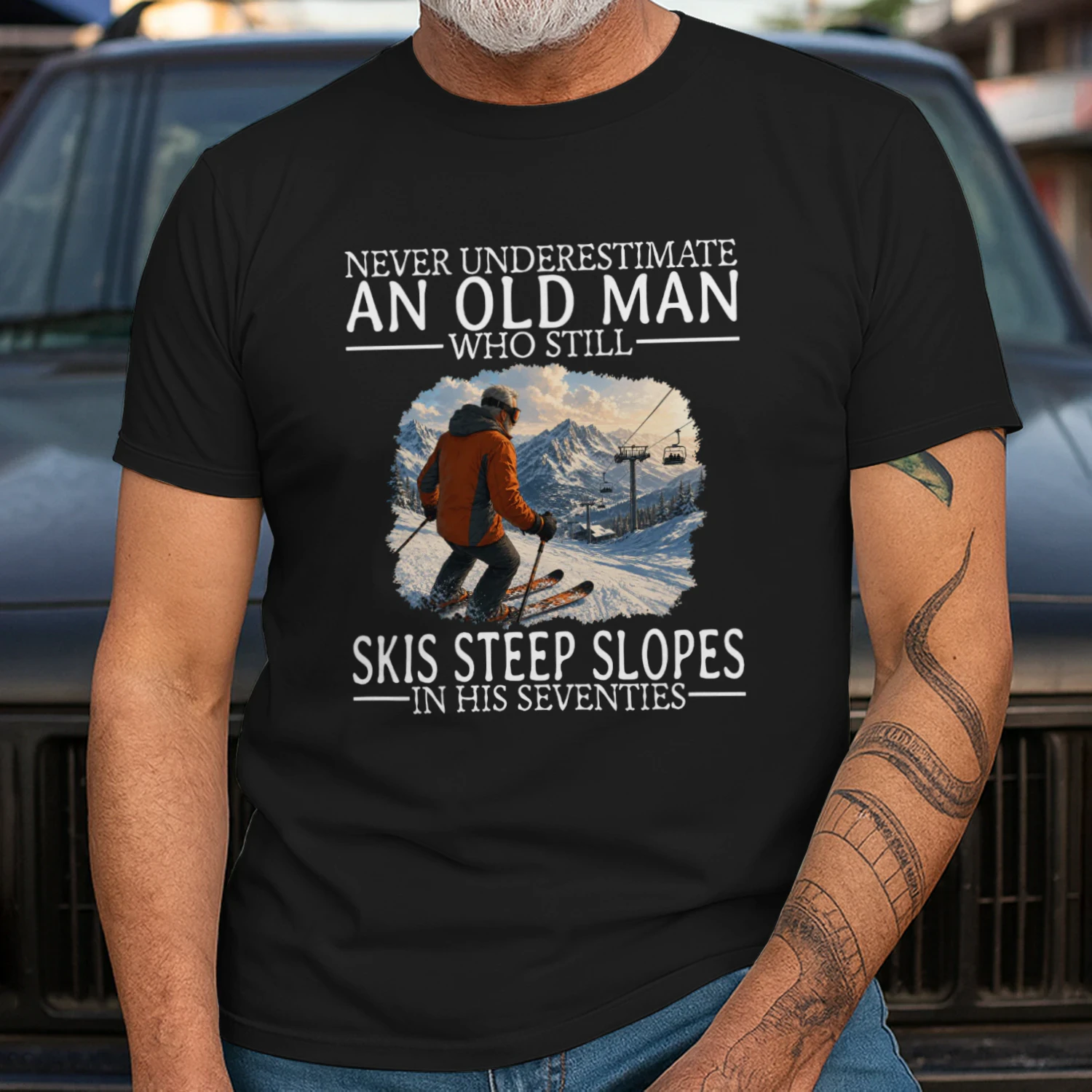 Never Underestimate An Old Man Who Skis Steep Slopes in His Seventies