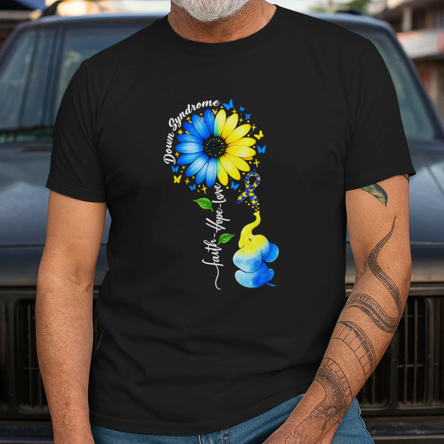 Faith Hope Love Awareness Down Syndrome, The Blue Elephant