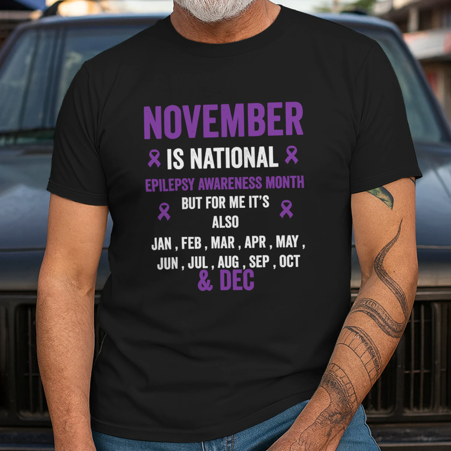 Epilepsy Awareness - Purple Ribbon November