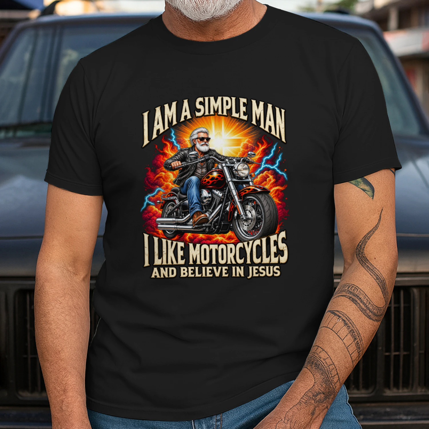 I Am A Simple Man-I Like Motorcycles-Believe In Jesus