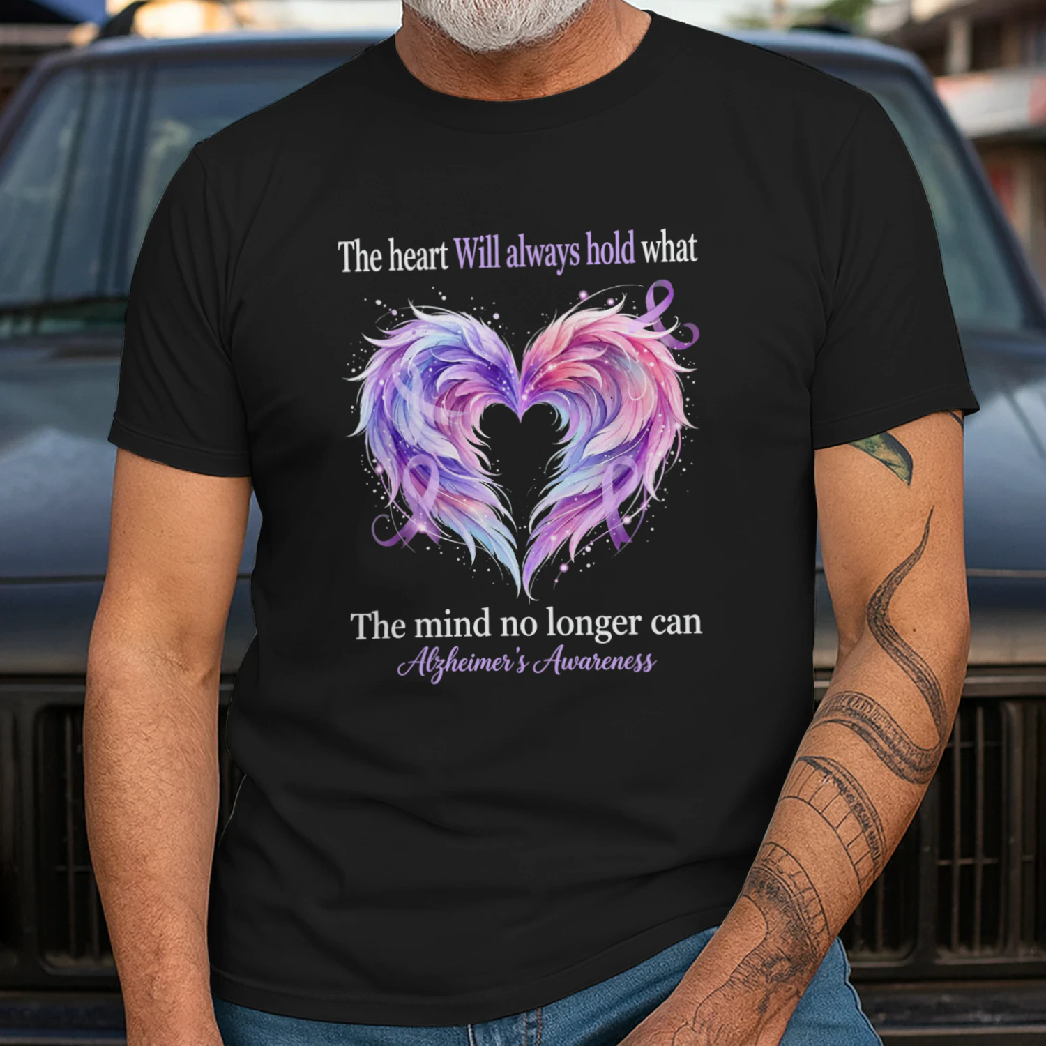 The Heart Will Always Hold Alzheimer’s Awareness Purple