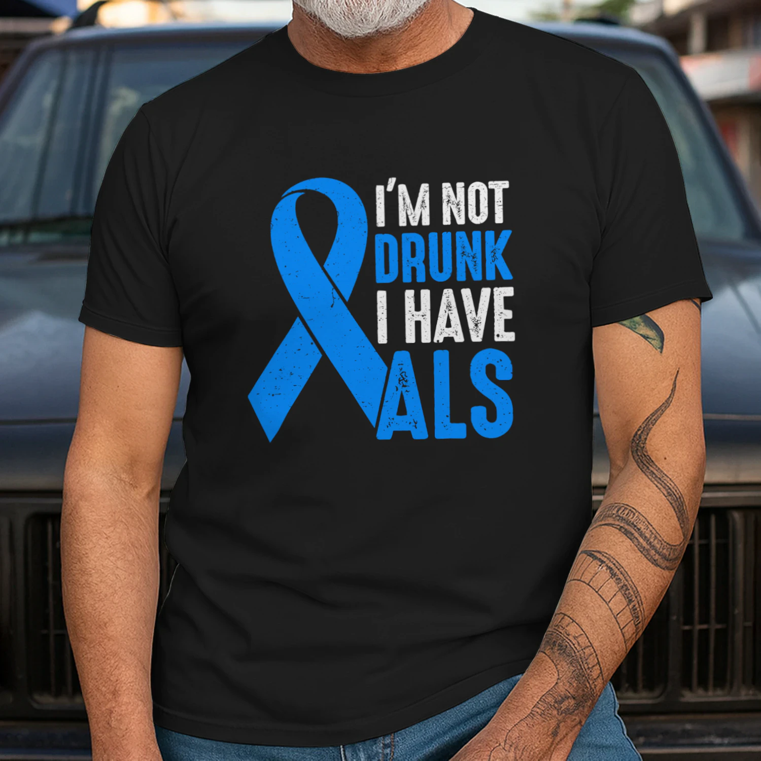 Funny I'm Not Drunk I Have ALS Warrior ALS Fighter Awareness