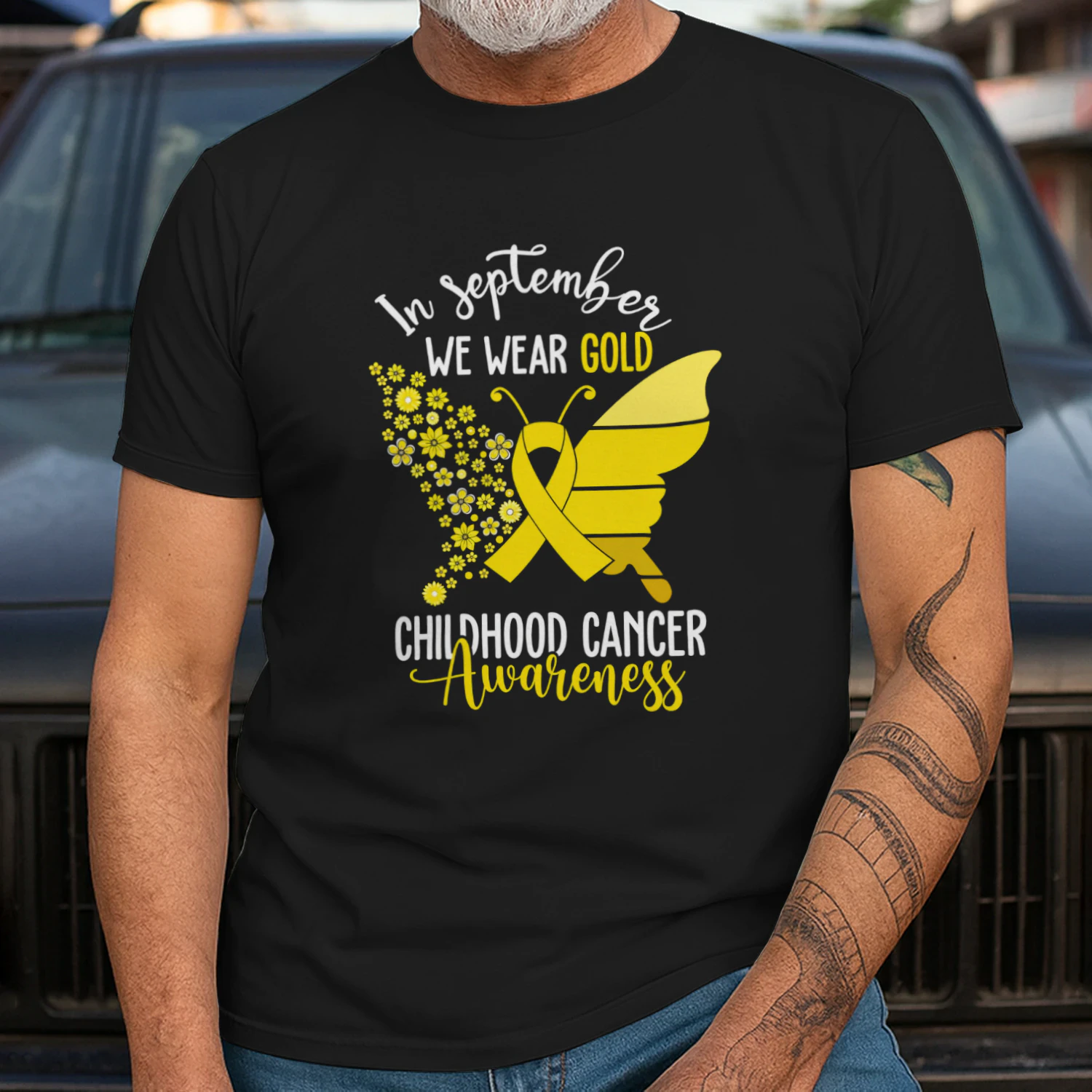Childhood Cancer Awareness Shirts In September We Wear Gold