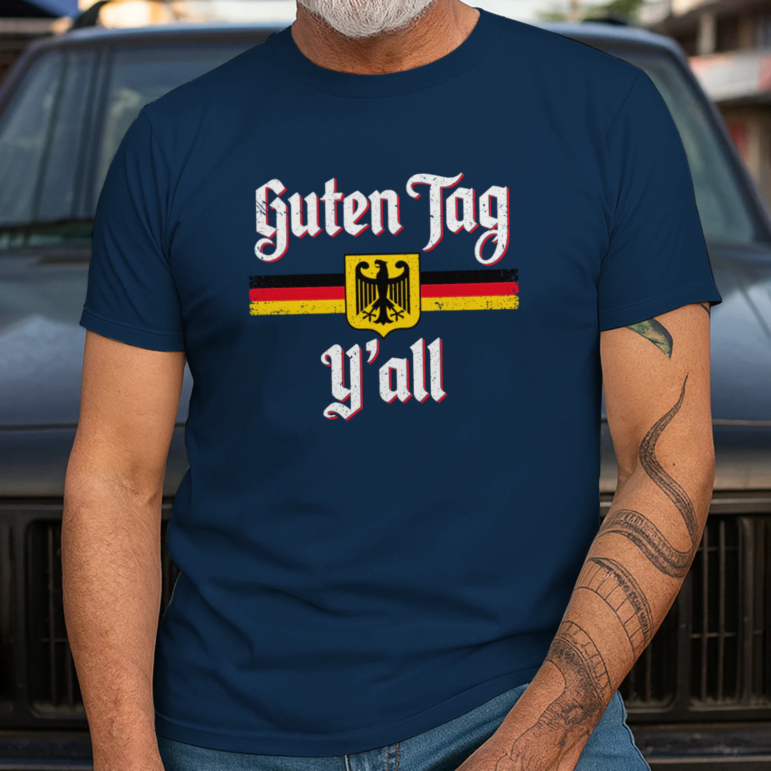 Oktoberfest German Flag Prost Guten Tag Y'all