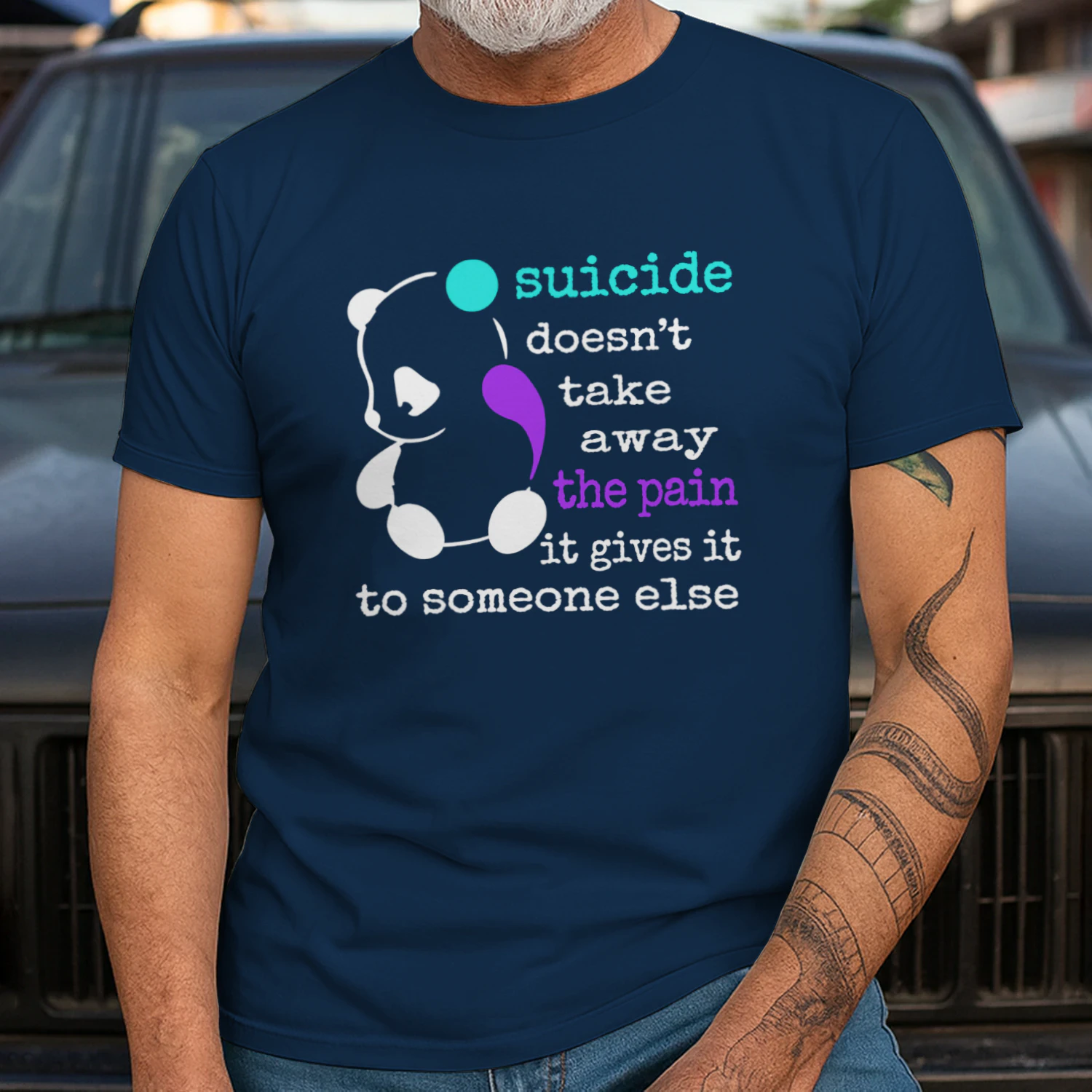 Suicide Pain Semicolon Gift Suicide Prevention Awareness 2