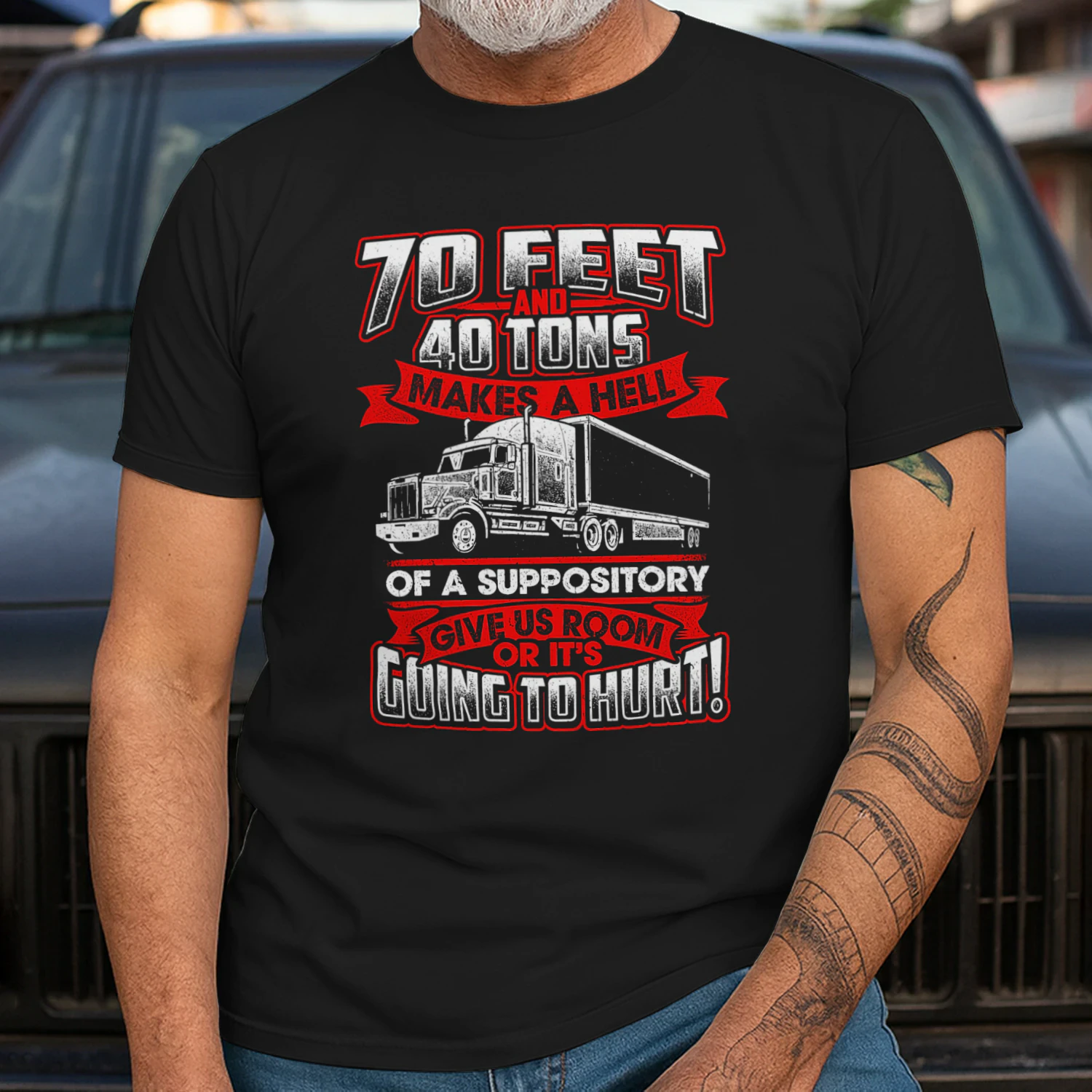 Trucker 70 Feet 40 Ton Power Hell Suppository Truck Trucker