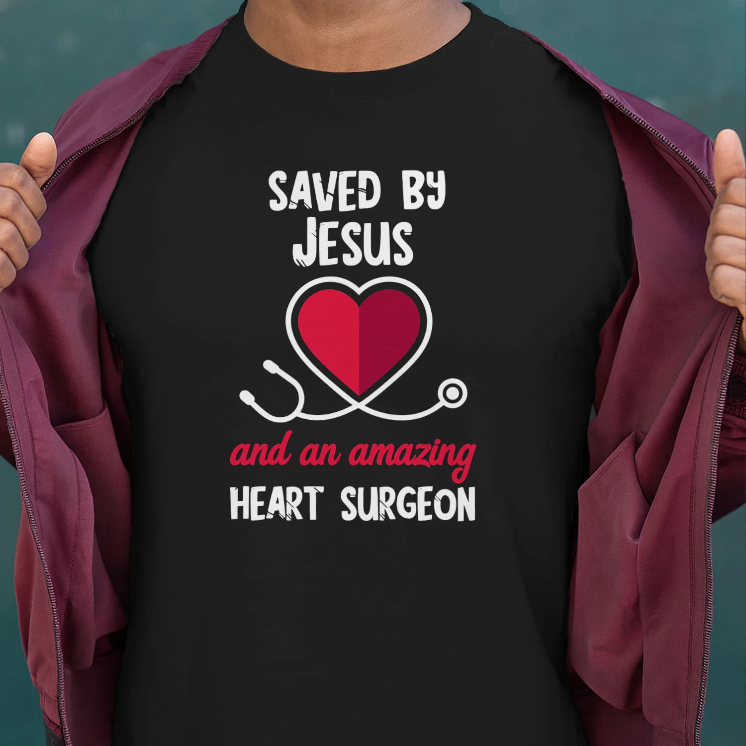Saved by Jesus Heart Patients Survivor Open Heart Surgery