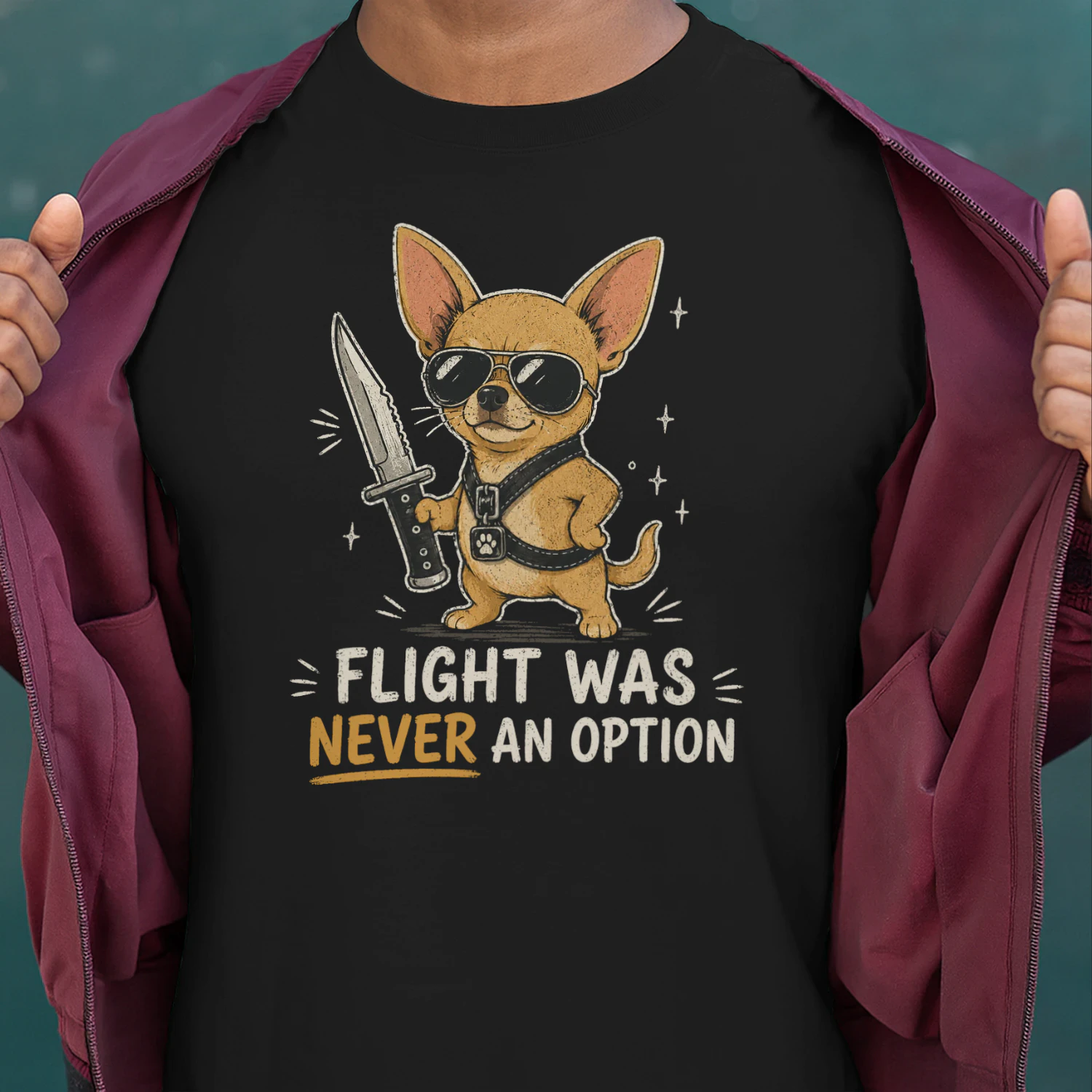 Flight was never an option