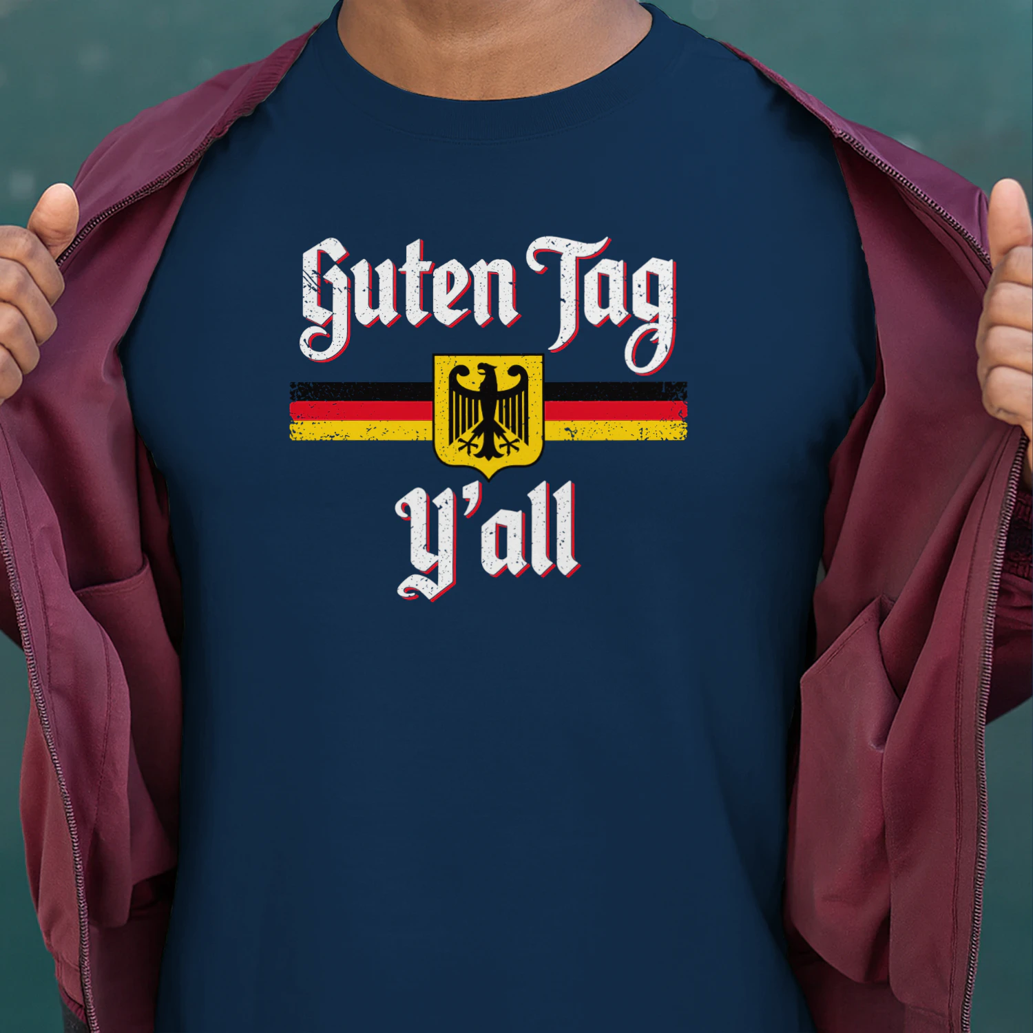Oktoberfest German Flag Prost Guten Tag Y'all