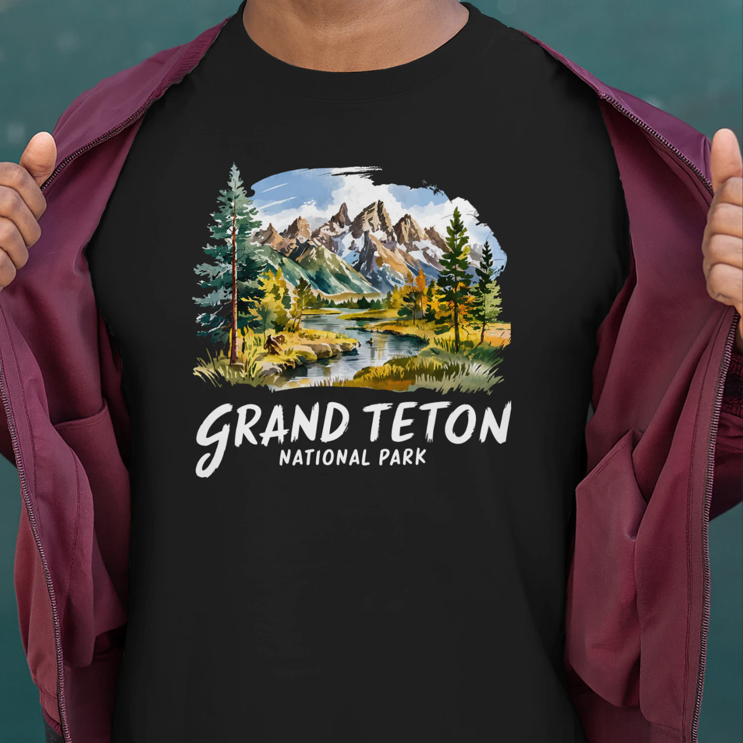 Grand Teton National Park Est 1929 Vintage National Park Wy Cool National Park
