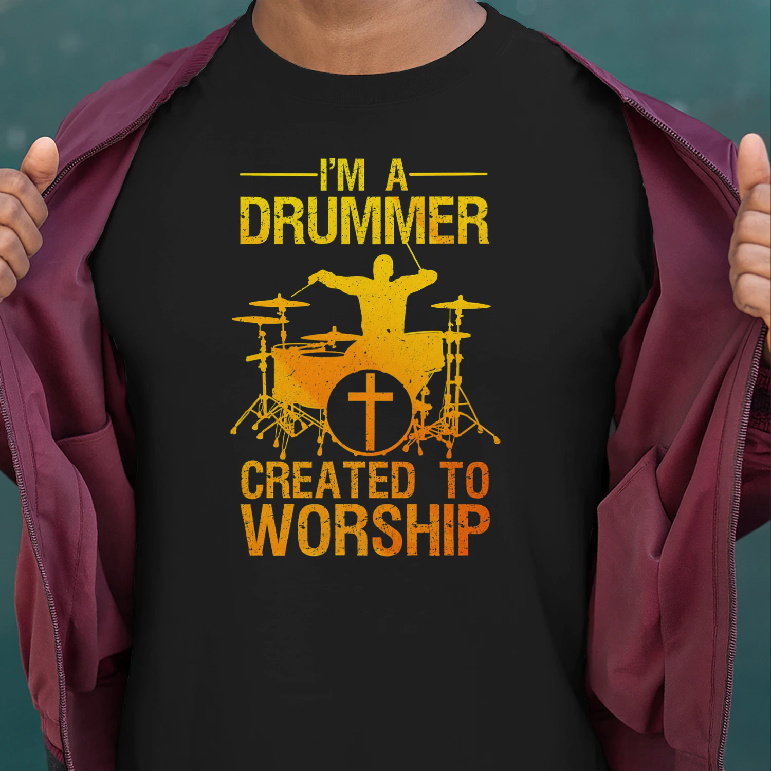 Funny Christian Drummer Art