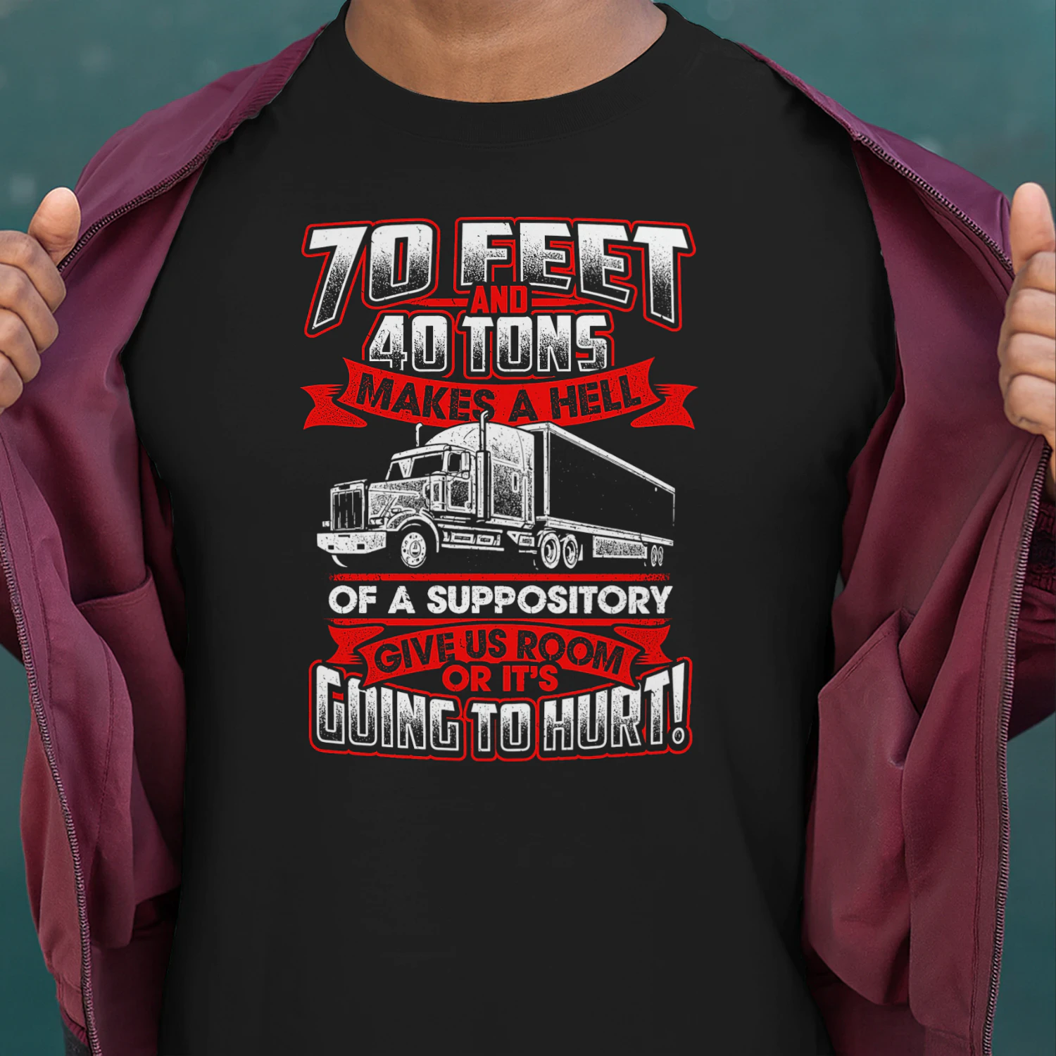 Trucker 70 Feet 40 Ton Power Hell Suppository Truck Trucker