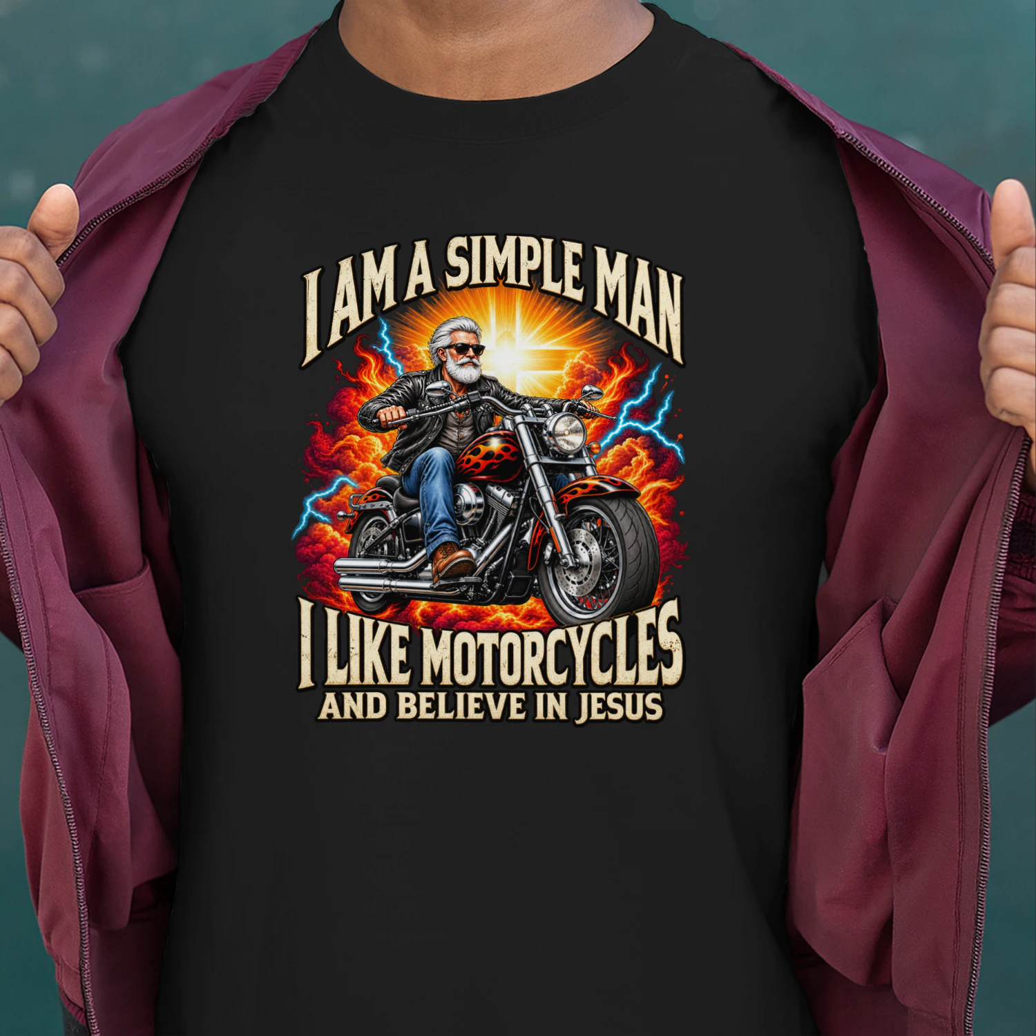 I Am A Simple Man-I Like Motorcycles-Believe In Jesus