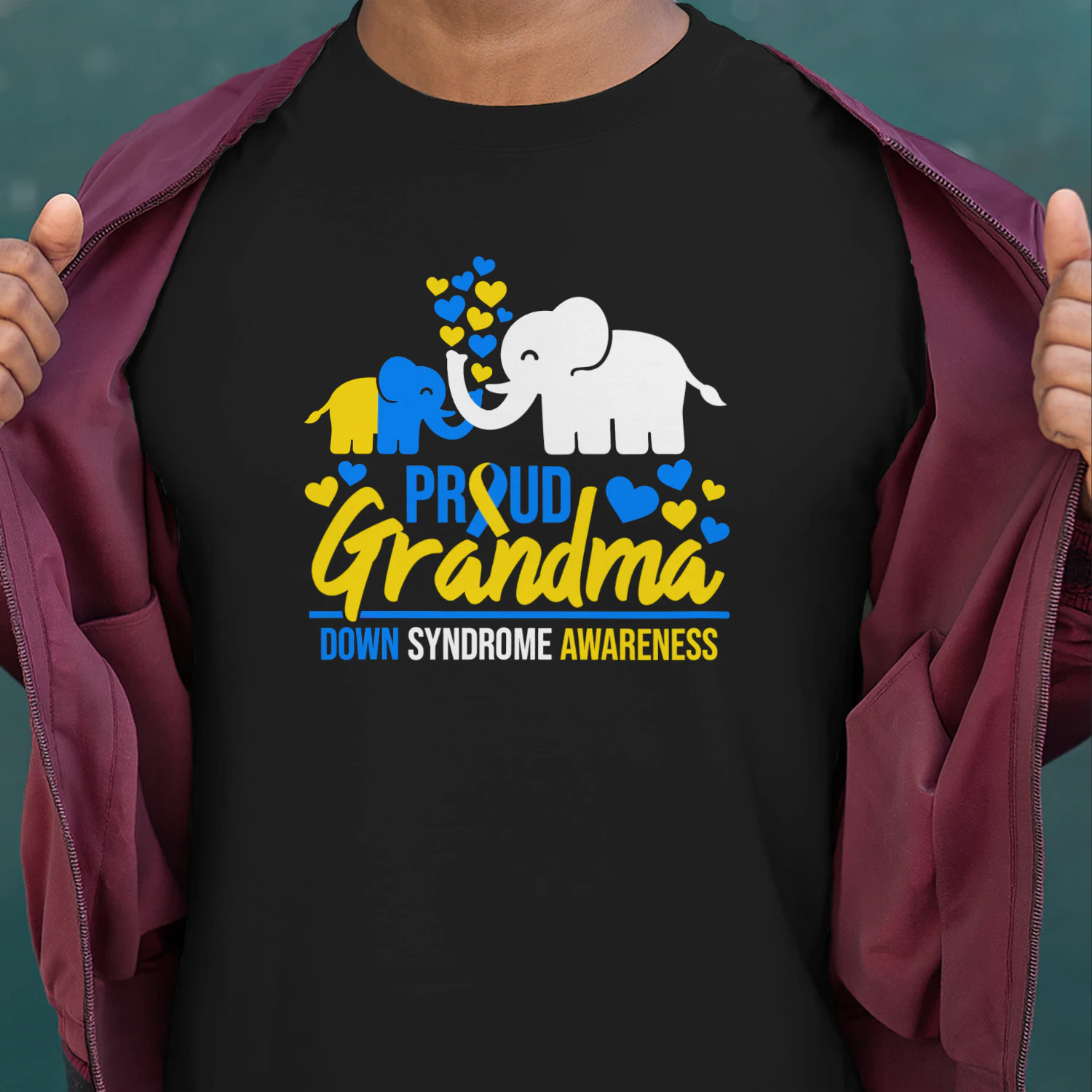 Proud Grandma World Down Syndrome Awareness Day Elephant