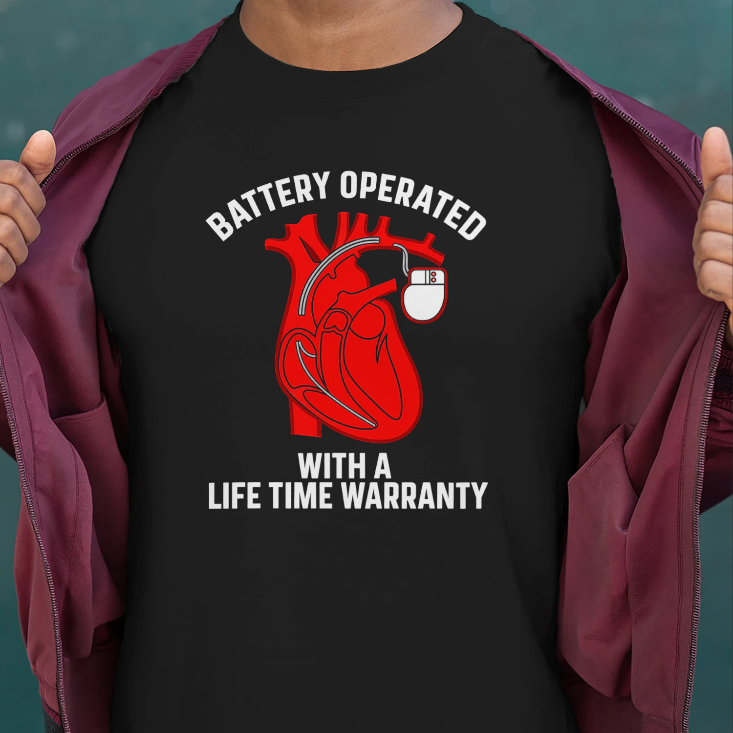Cool Pacemaker Art for Men Women Artificial Heart Pacemaker