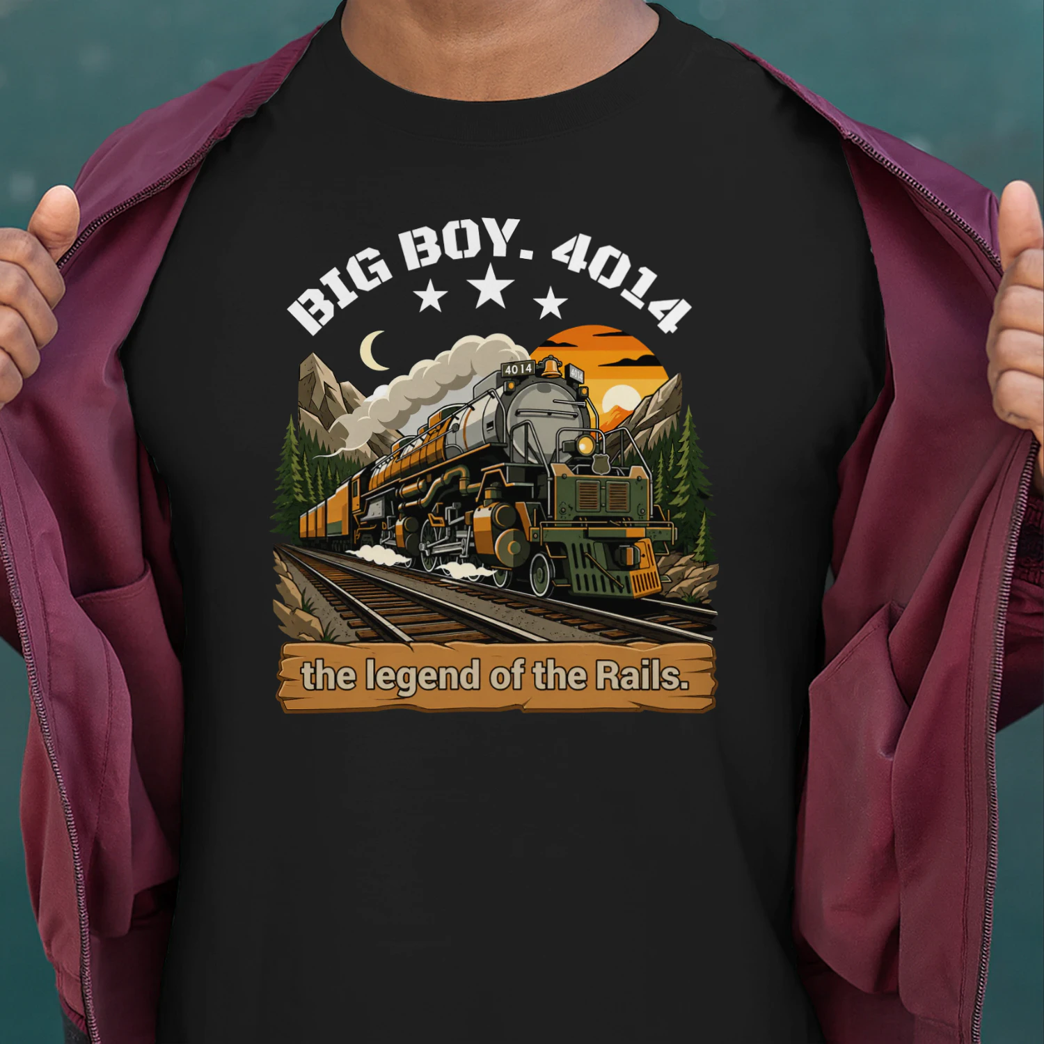 Big Boy 4014 Steam Engine Locomotive Train Vintage
