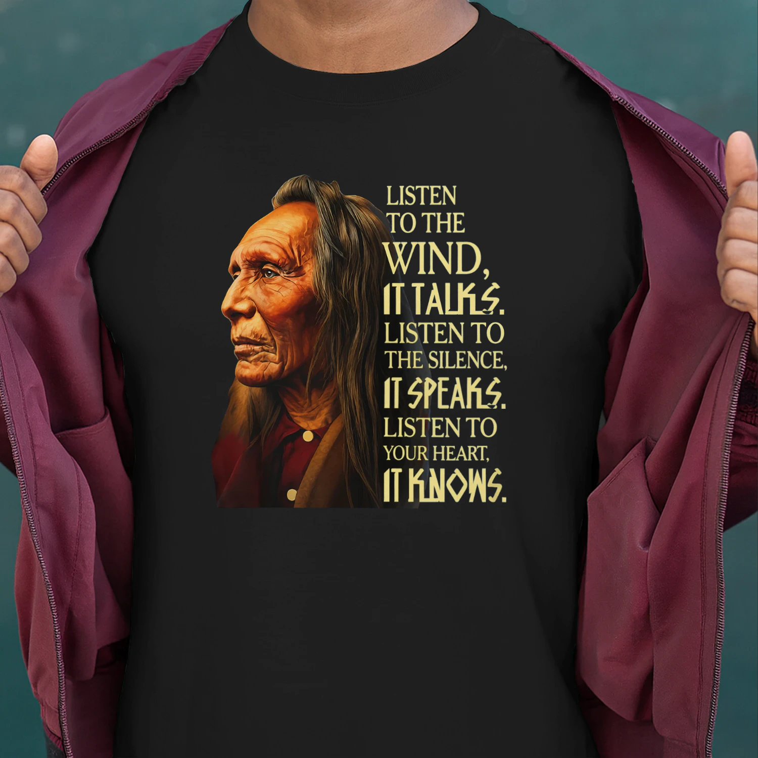 Native American Chief Silence Speaks