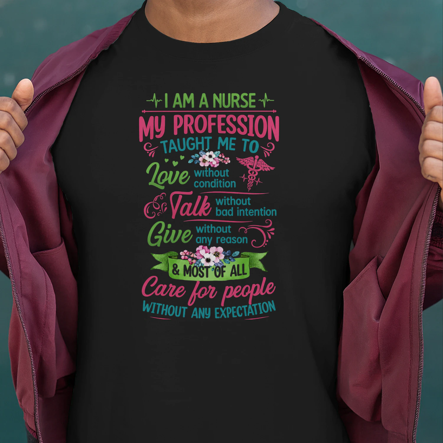 Nurse Shirt I Am A Nurse My Profession Taught Me To Shirt