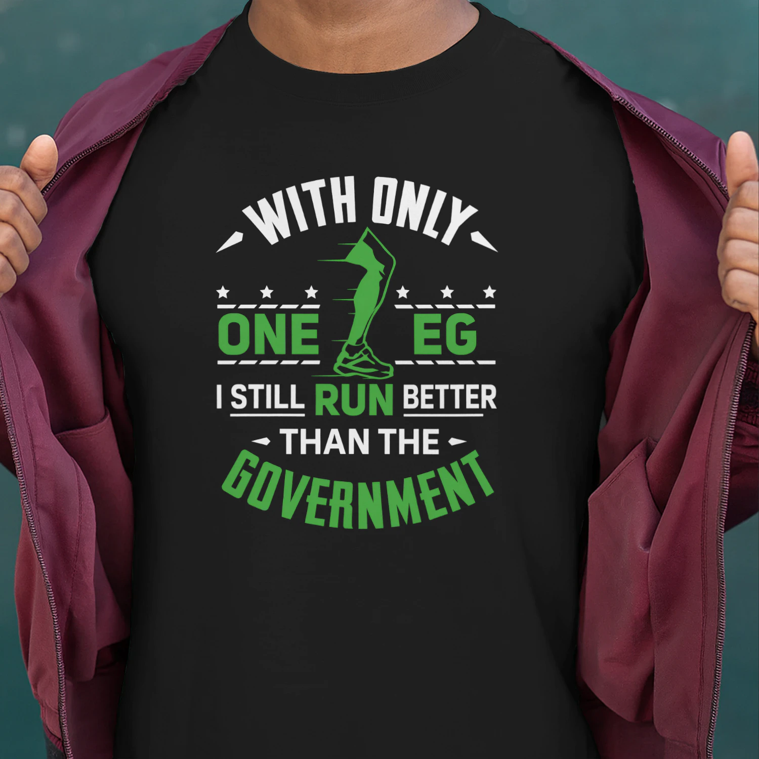 Limb Loss - With Only One Leg I Still Run Better Than the Government