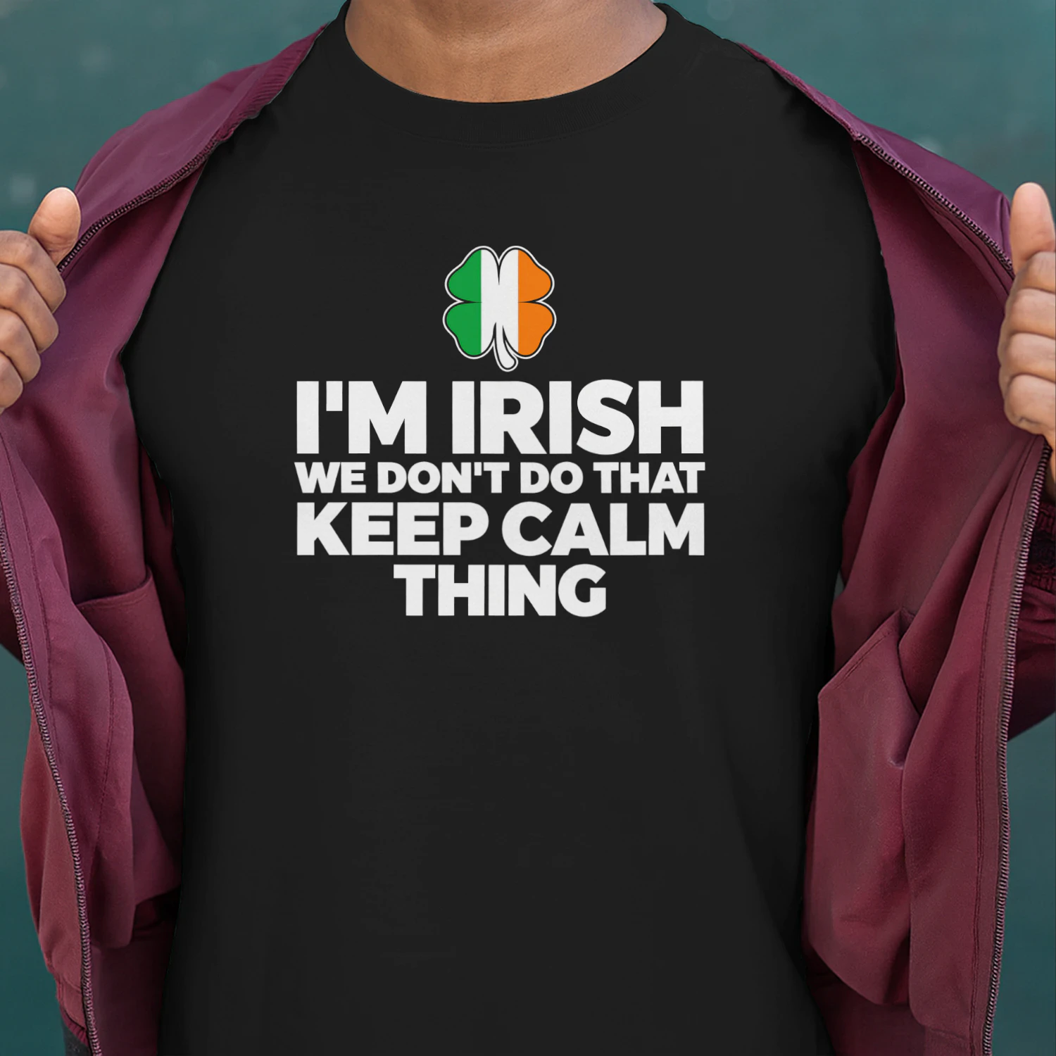 I'm Irish We Dont Do That Keep Calm Thing