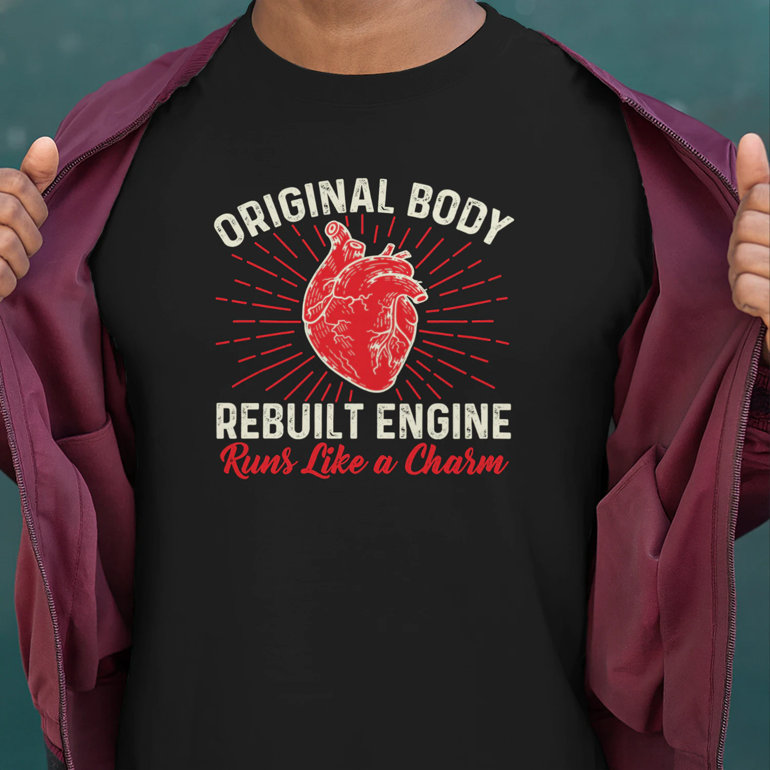 Original Body Rebuilt Engine Heart Attack Survivor Recovery