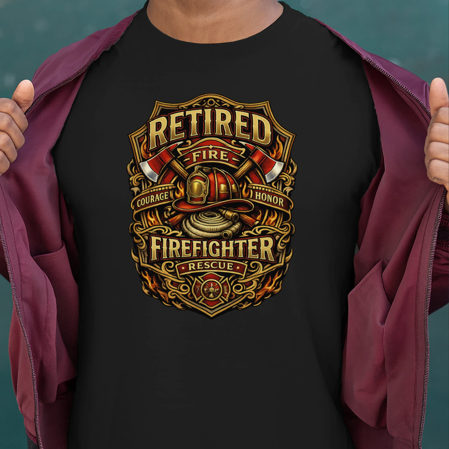 Retired Firefighter Courage Rescue Legacy Tribute Firefighter