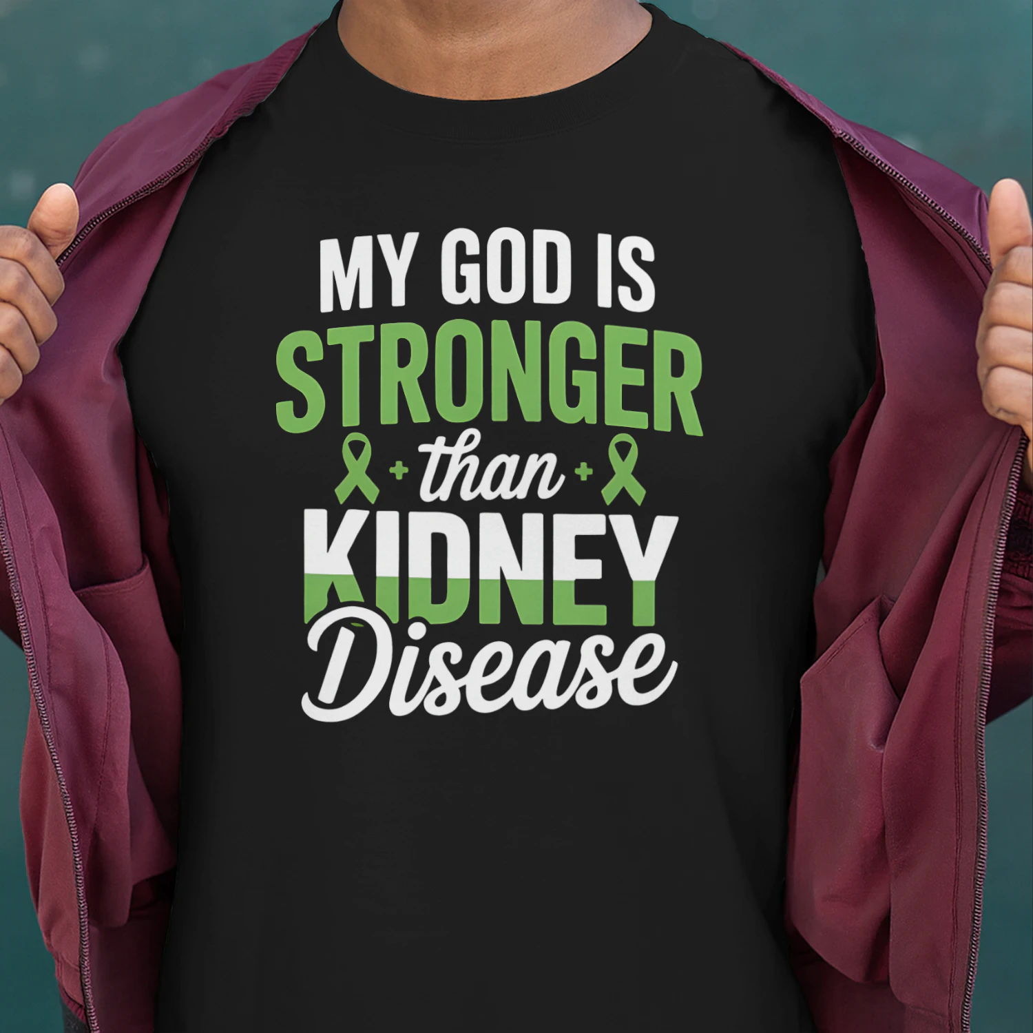 My God Is Stronger Than Kidney Disease For A Dialysis Nurse Strong Kidney Awareness