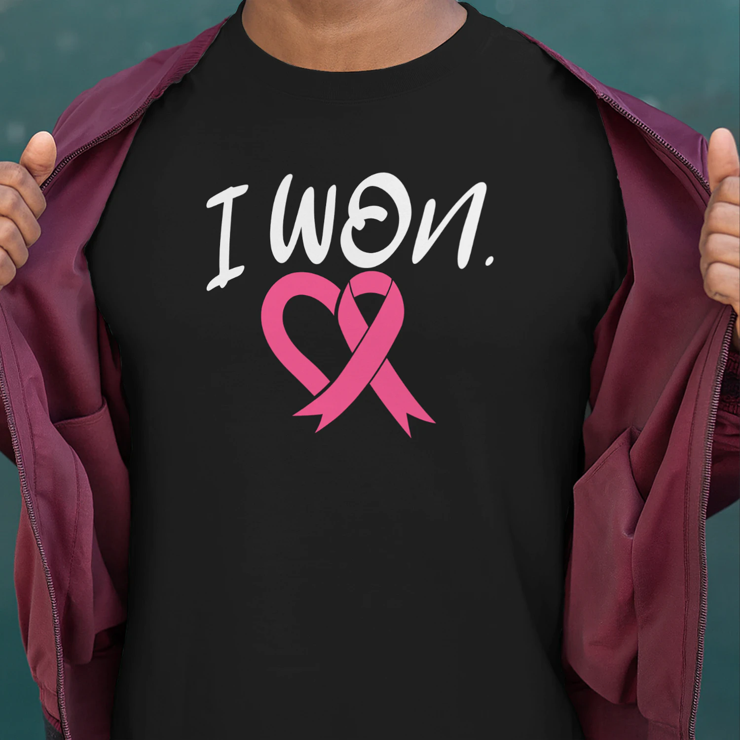 I Won Breast Cancer Awareness Support Pink Ribbon Survivor