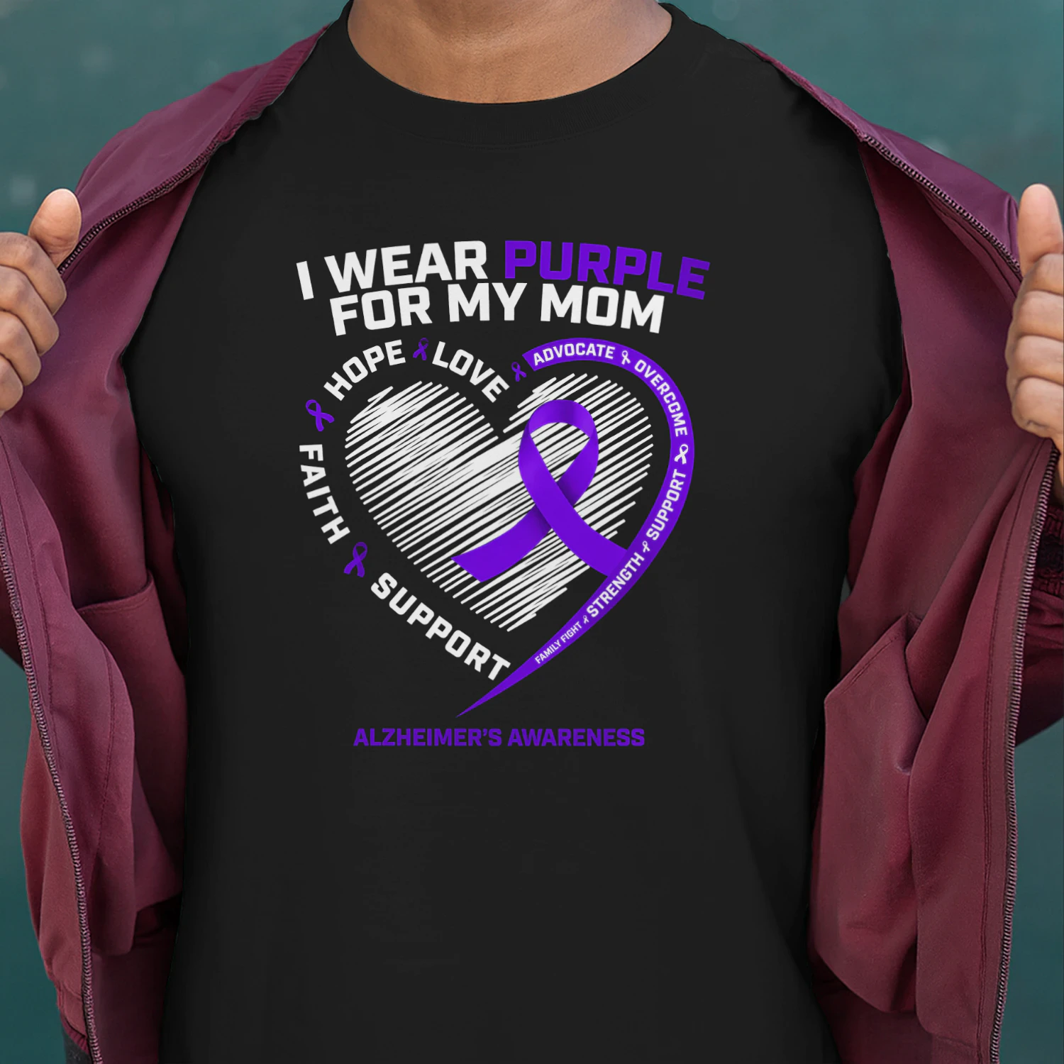 Purple Alzheimers Awareness Products Mom Gifts