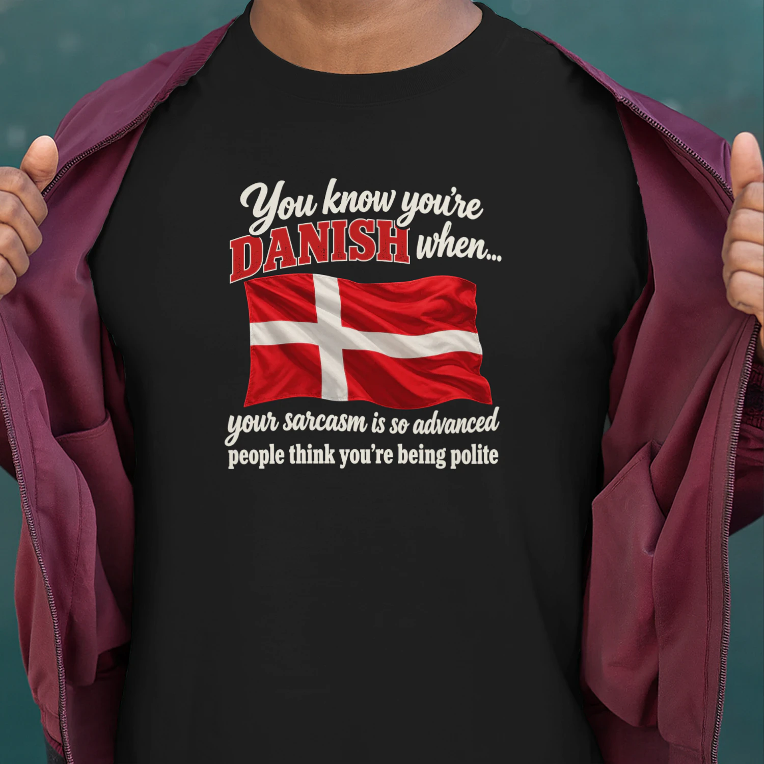 YOU KNOW YOU'RE DANISH WHEN YOUR SARCASM IS SO ADVANCED PEOPLE THINK YOU'RE BEING POLITE
