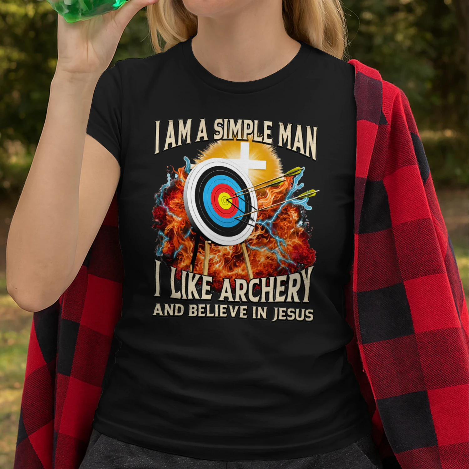 I Am A Simple Man I Like Archery Jesus