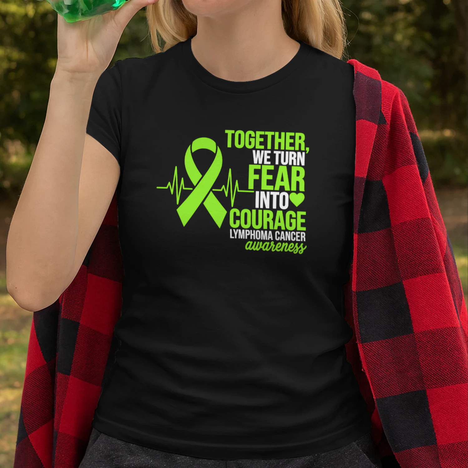 Lymphoma Cancer Awareness Fear Into Courage Heartbeat